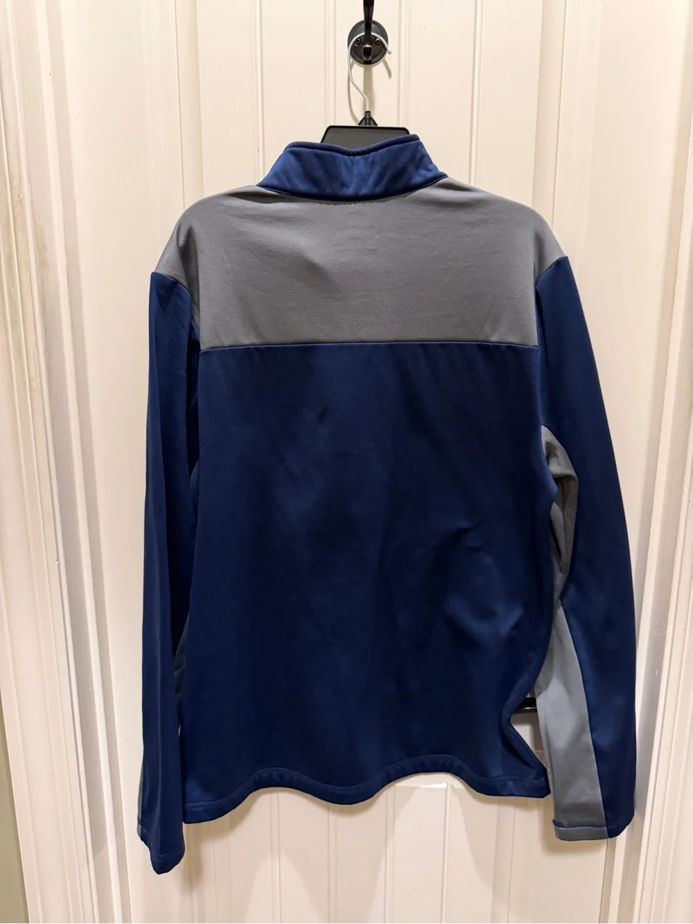 Fanatics Navy and Gray Tennessee Titans Quarter-Zip Pullover
